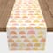 Pink & Yellow Half Circles Outdoor Table Runner